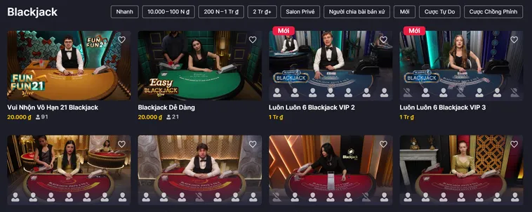 Blackjack Live Tại RikBet Thiên Đường Giải Trí Đỉnh Cao Uy Tín Nhất Hiện Nay