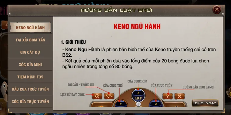 Keno Mini Tại RikBet Trải Nghiệm Cá Cược Đỉnh Cao Cùng Tỷ Lệ Thắng Khủng