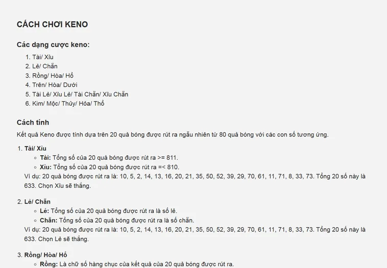 Keno Siêu Tốc Tại RikBet Trải Nghiệm Quay Số Thần Tốc Đỉnh Cao