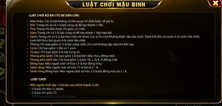 Mậu Binh Tại RikBet Trải Nghiệm Sảnh Chơi Bài Đẳng Cấp Thượng Lưu Quốc Tế