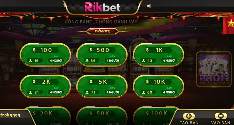 Siêu Phẩm Phỏm Tại RikBet Đấu Trường Trí Tuệ Cho Những Cao Thủ Bài Lá