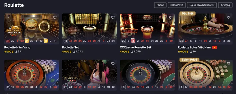 Đẳng Cấp Sảnh Game Roulette Live Tại RikBet Với Trải Nghiệm Chân Thực Nhất