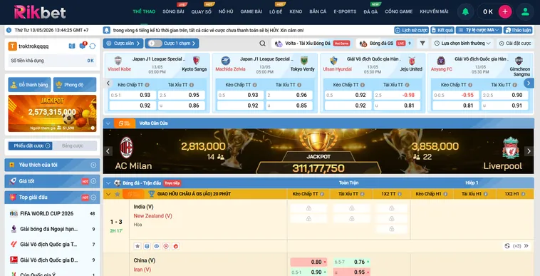 Thể Thao K Sports RikBet Điểm Đến Đam Mê Cá Cược Đỉnh Cao Nhất